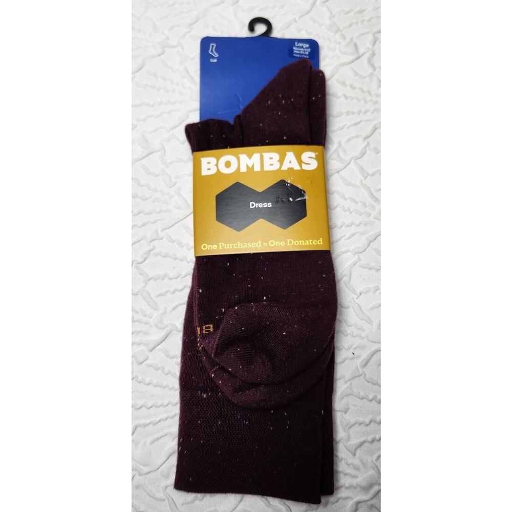 Bombas Plum‎ Donegal Dress Calf Sock112C1001 W11-13 / M 9.5-13 LARGE NWT